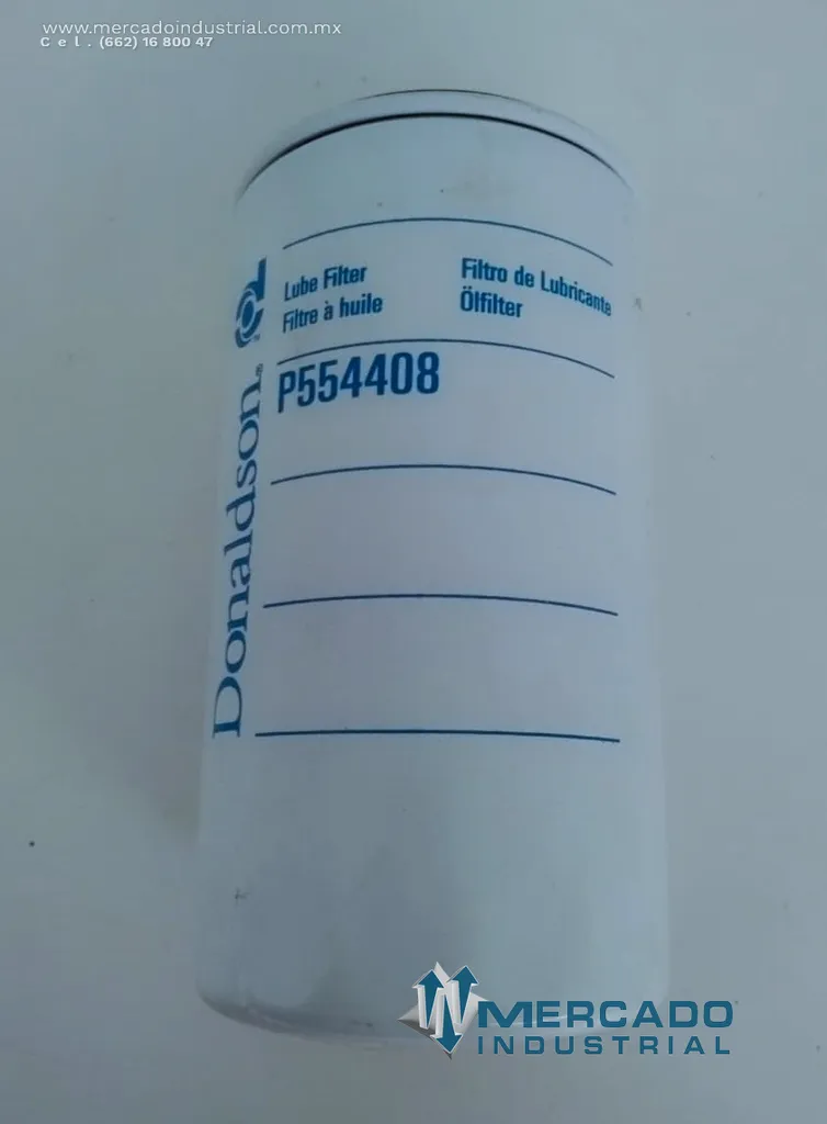Filtro hidráulico modelo P554408 marca DONALDSON