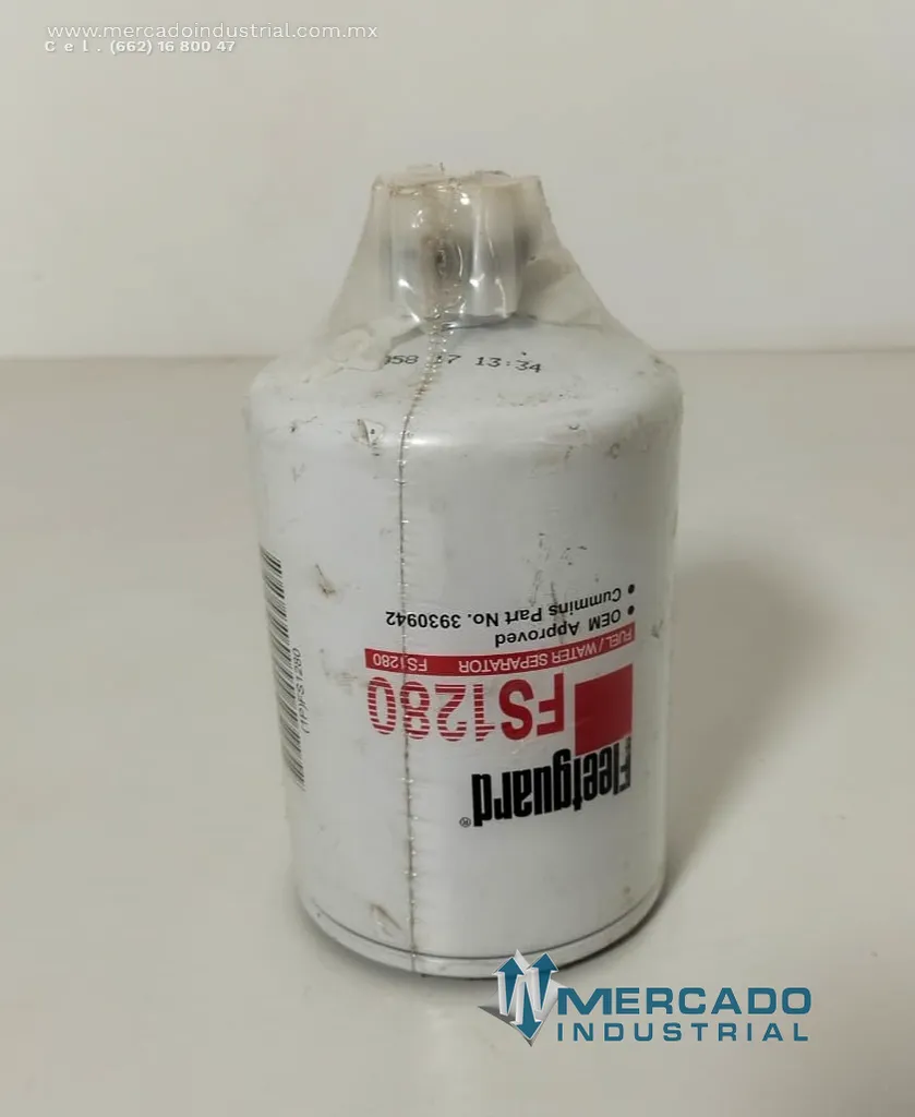 Filtro separador de agua y gasolina modelo FS1280 marca FLEETGUARD