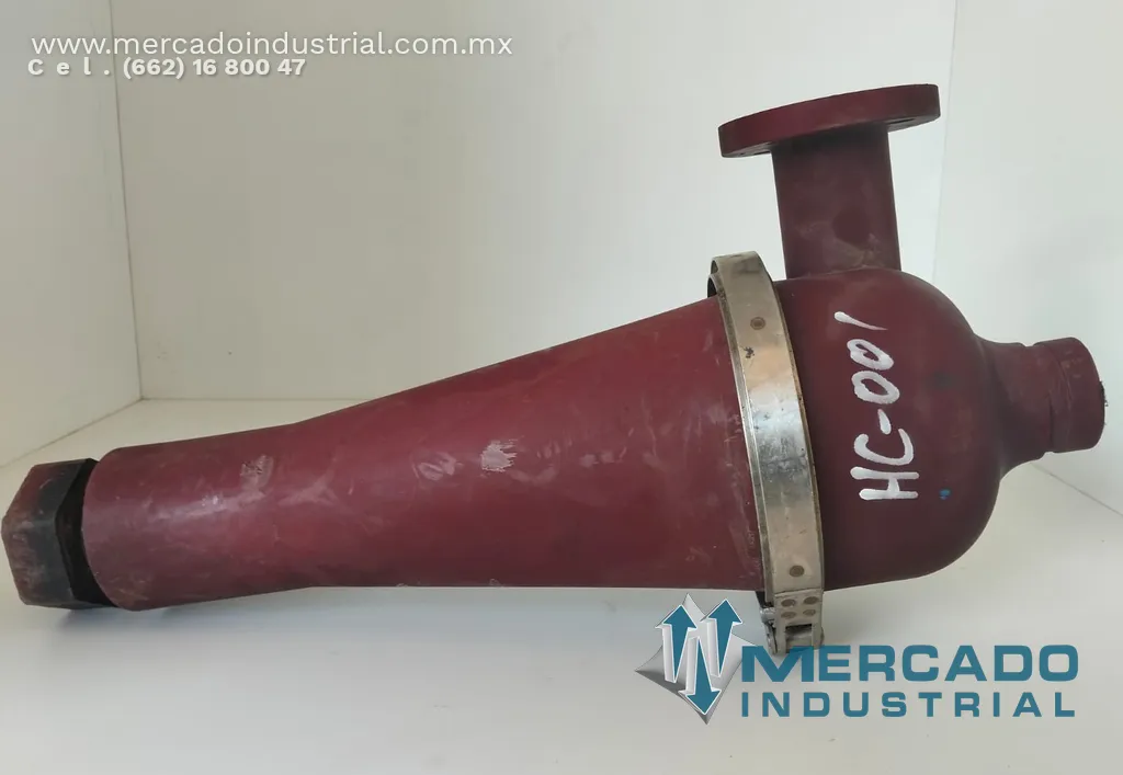 Hidrociclón de poliuretano tipo D7