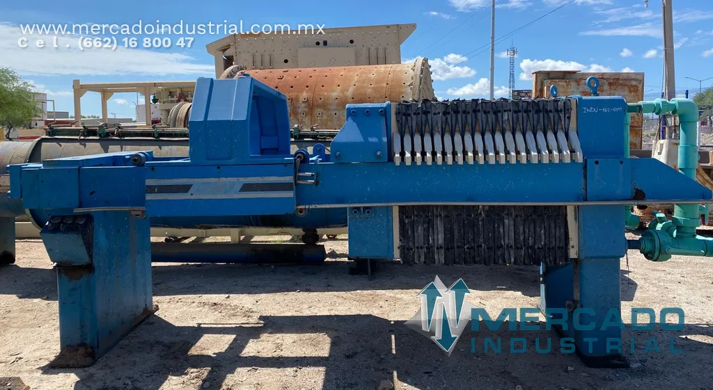 Filtro prensa 18 placas de 40 x 40" marca JWL