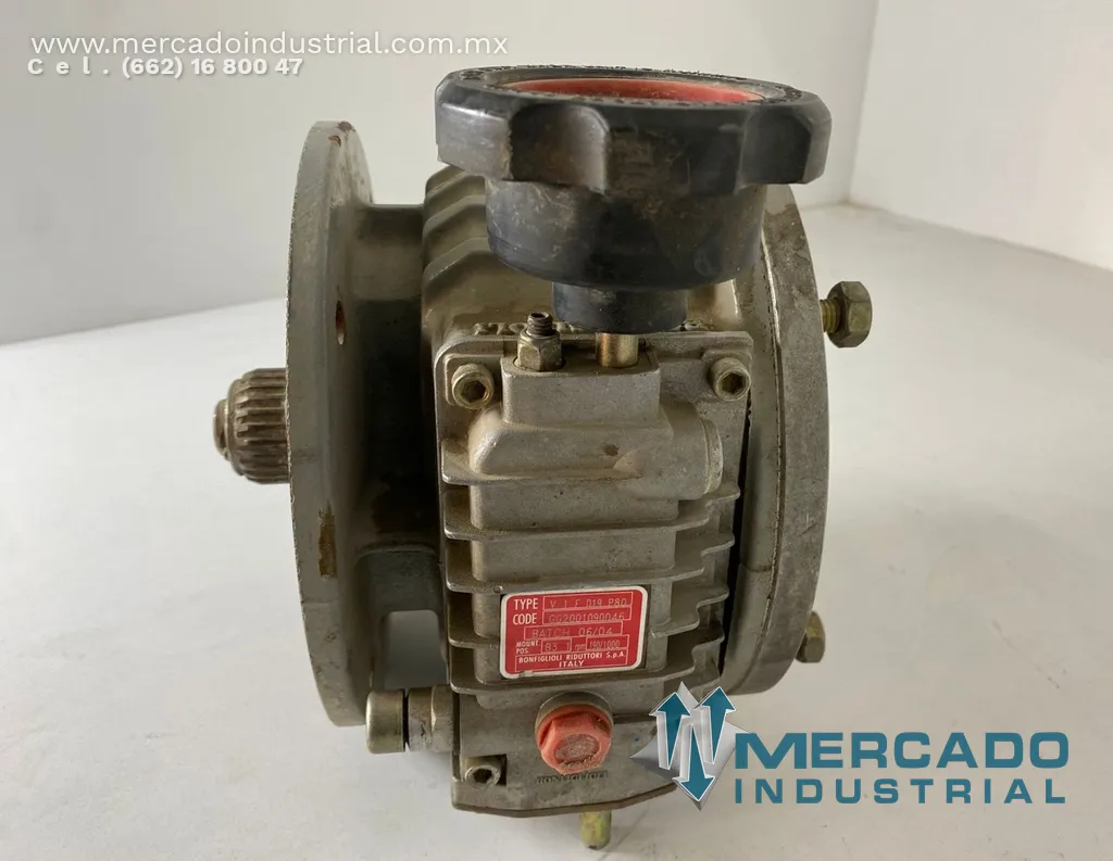 Reductor 190/1000 RPM tipo V 1 F D19 P80 marca Bonfiglioli