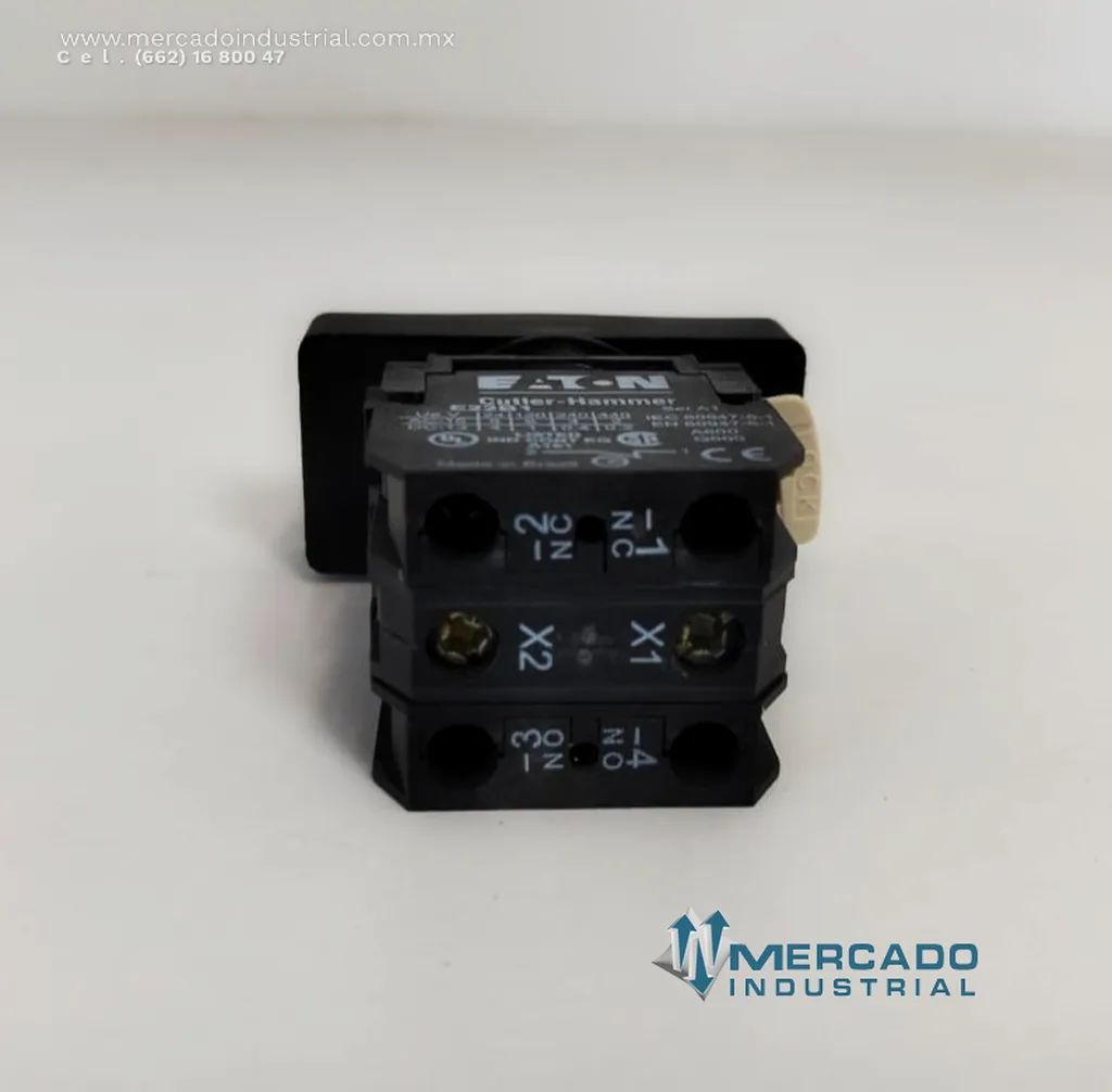 Botón pulsador doble (ON/OFF) modelo E22B1 marca EATON