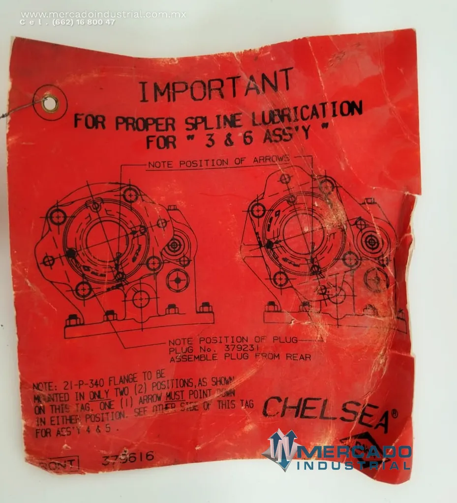 Brida de conexión mecánica 5'' parte C21-P-56A marca CHELSEA
