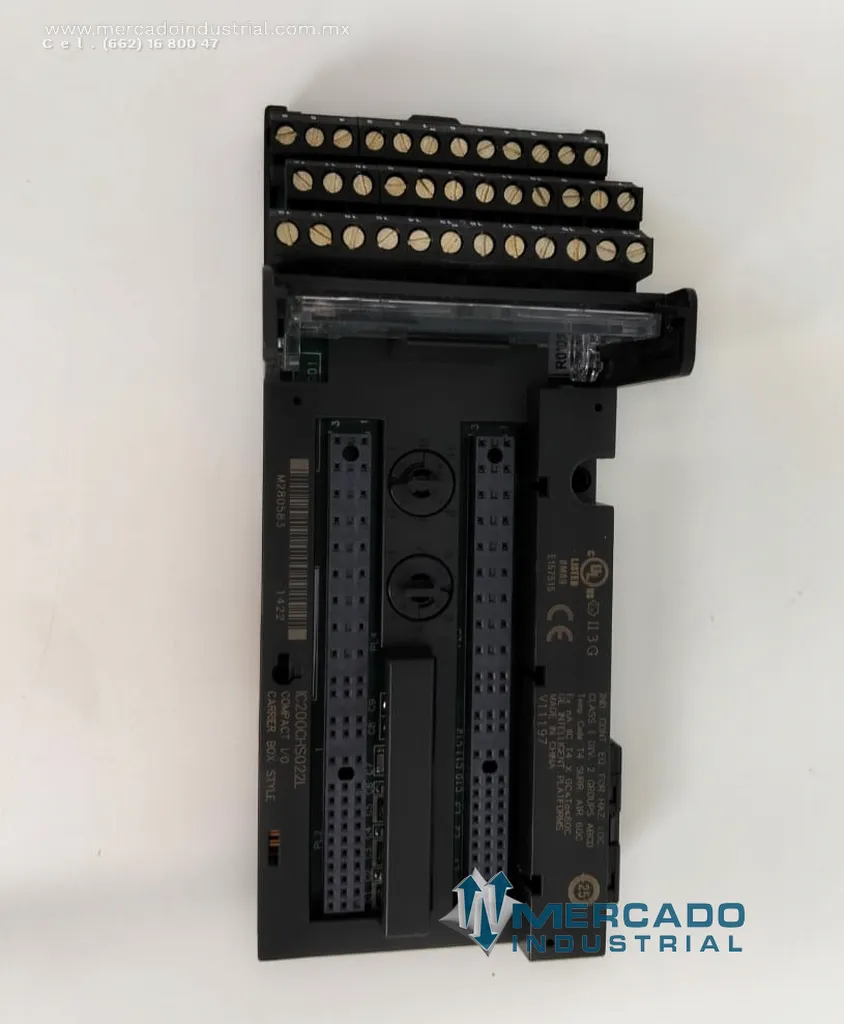 Base de terminales de 18 circuitos modelo IC200CHS022L marca EMERSON
