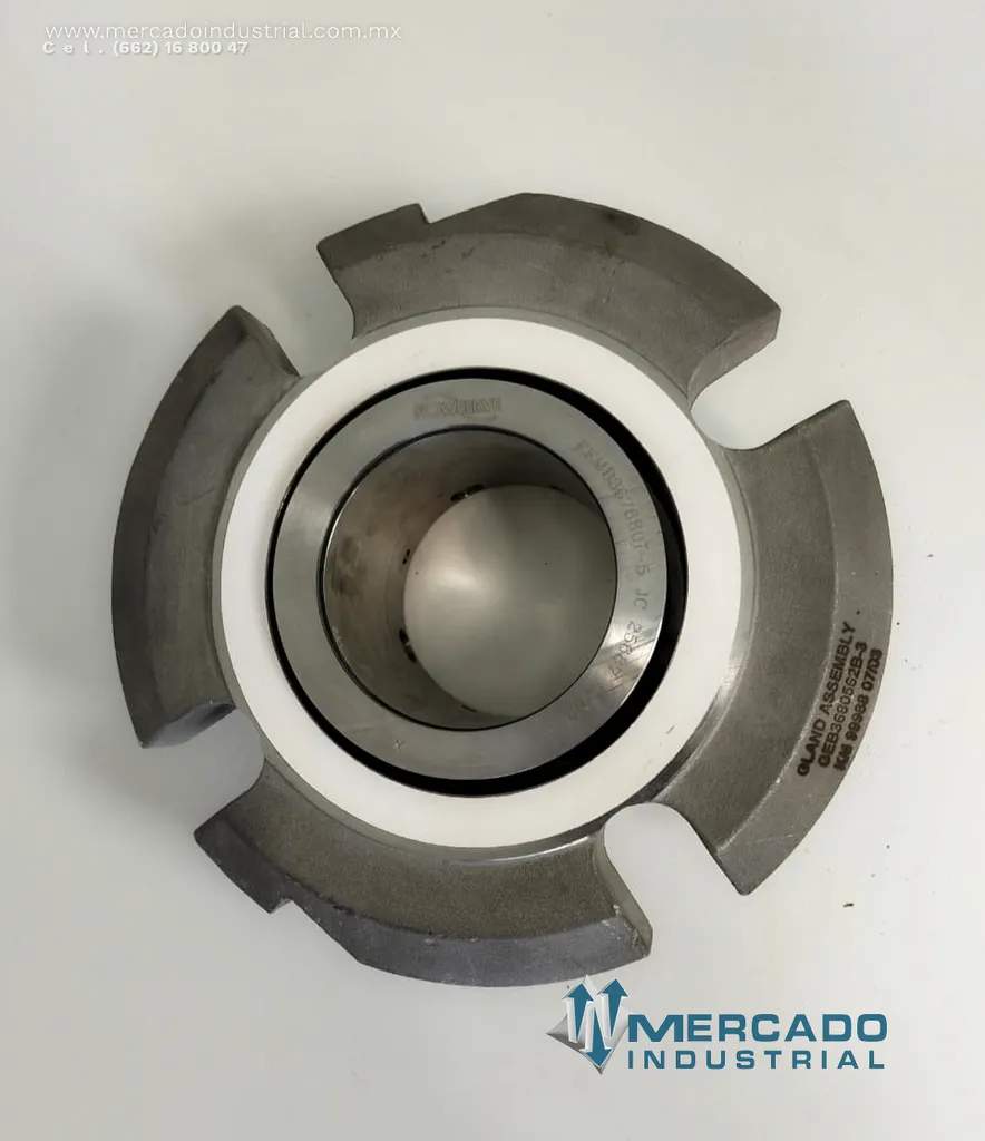 Impulsor de acero inoxidable para bomba centrífuga parte LF3D2625C33 marca FLOWSERVE