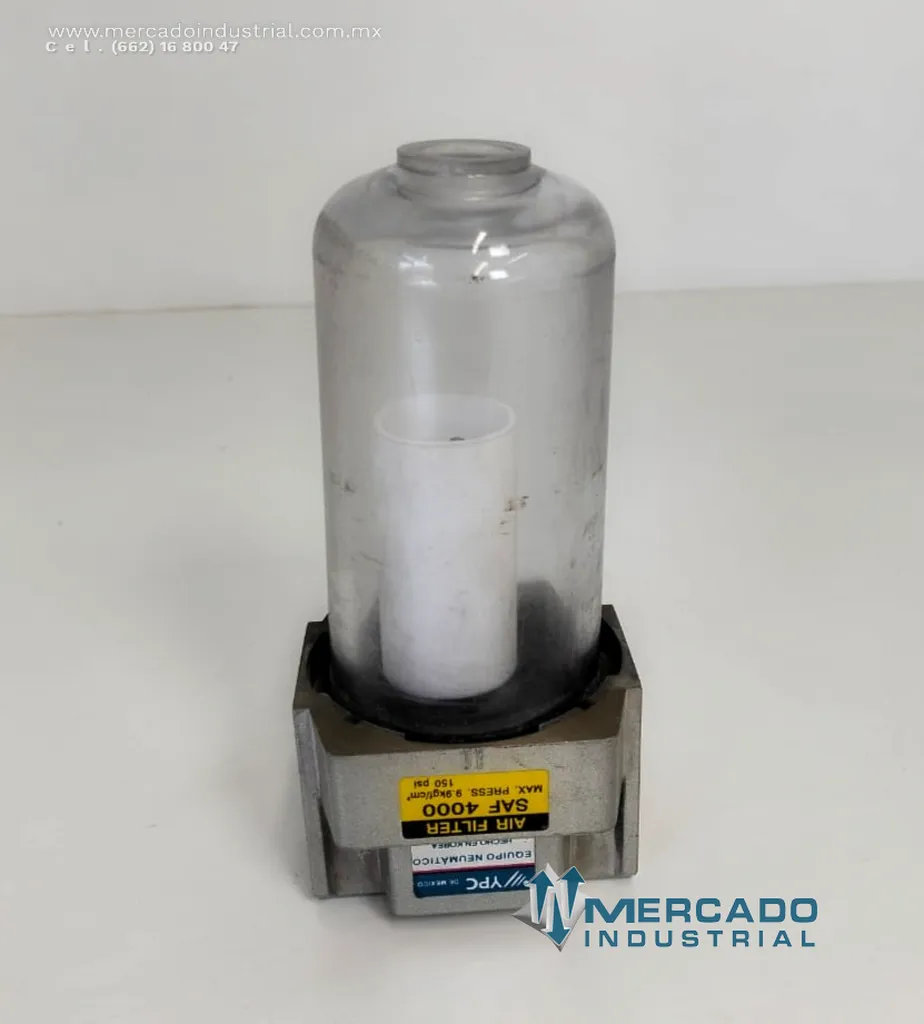 Filtro de aire neumático 150 PSI modelo SAF-4000 marca YPC