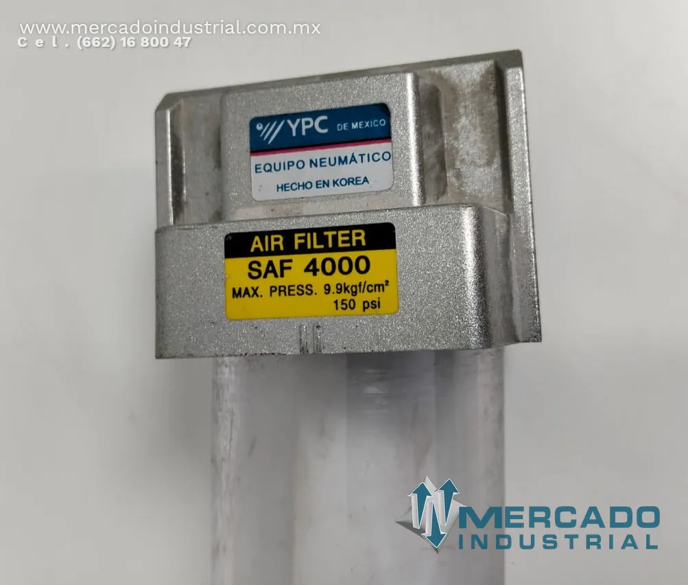 Filtro de aire neumático 150 PSI modelo SAF-4000 marca YPC