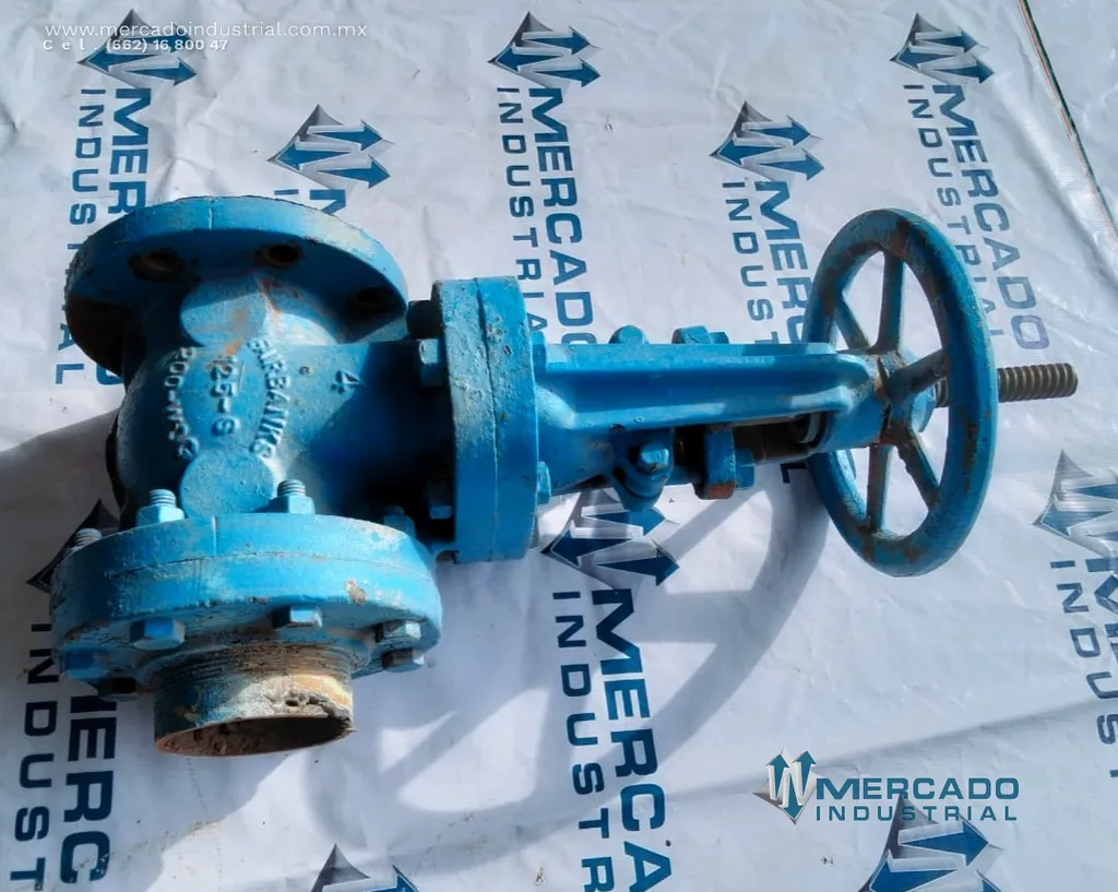 Válvula de compuerta 4'' 200 PSI marca FAIRBANKS