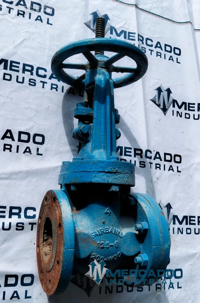 Válvula de compuerta 4'' 200 PSI marca FAIRBANKS