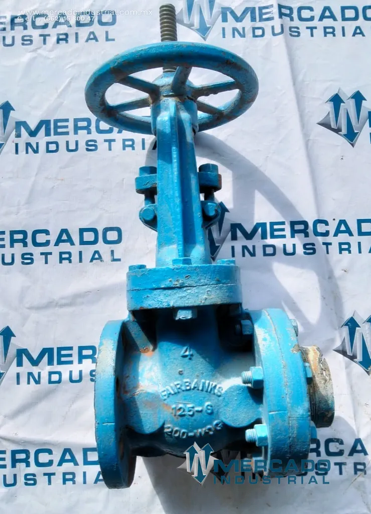 Válvula de compuerta 4'' 200 PSI marca FAIRBANKS
