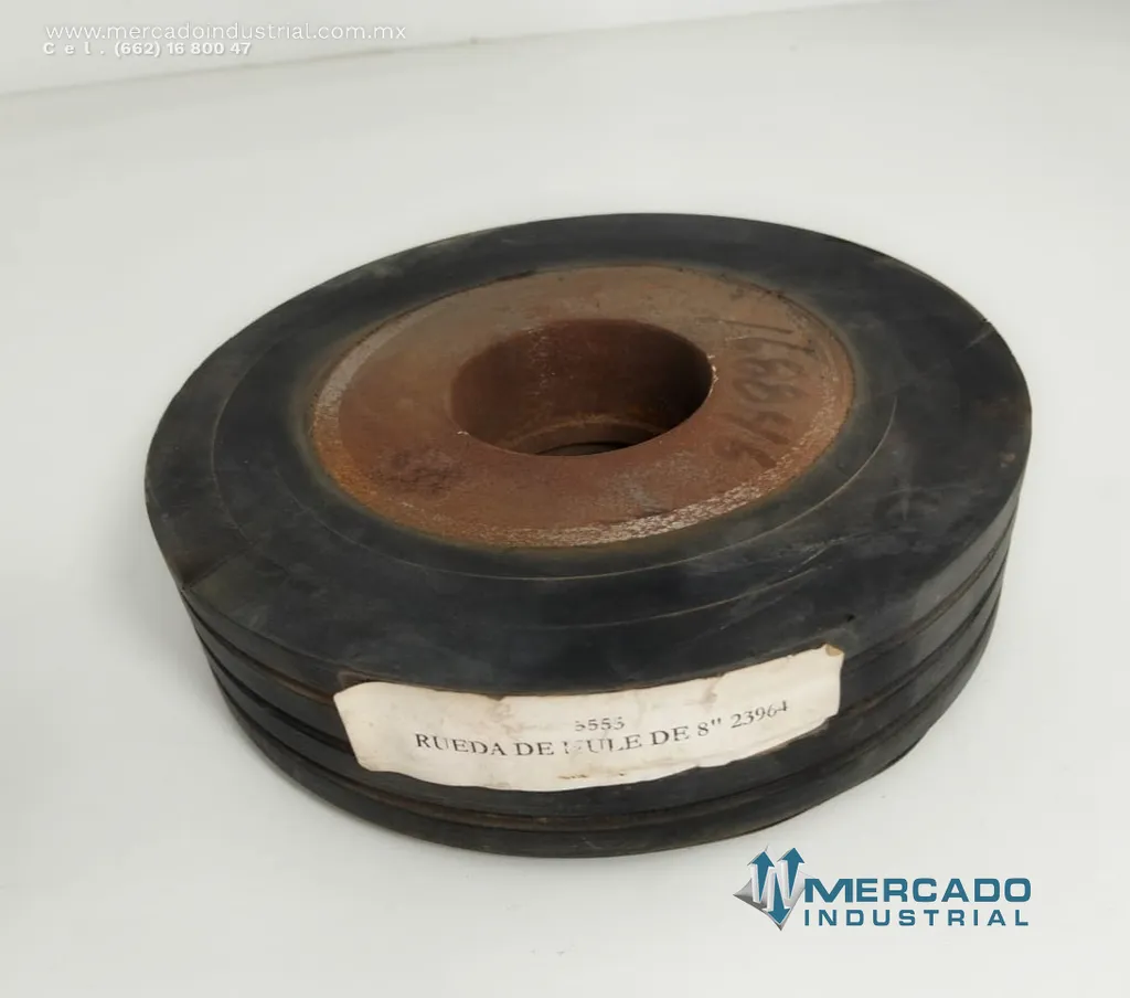 Rueda de hule de 8'' parte 23964