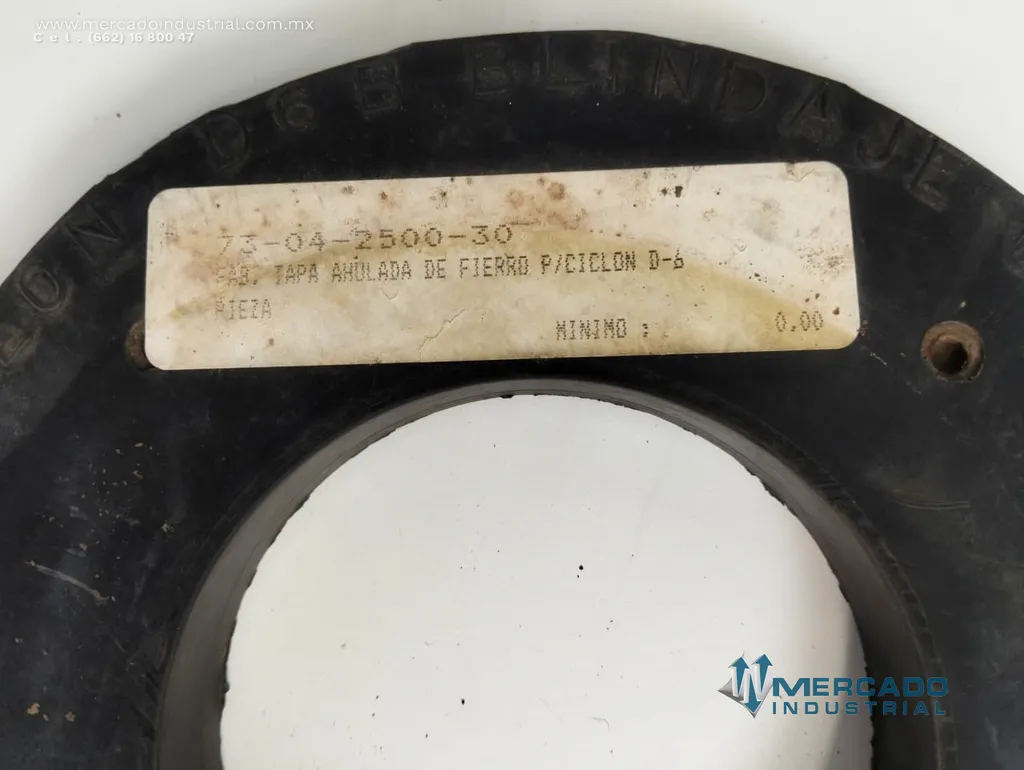 Tapa ahulada de fierro p/ciclon D-6 parte 73-04-2500-30