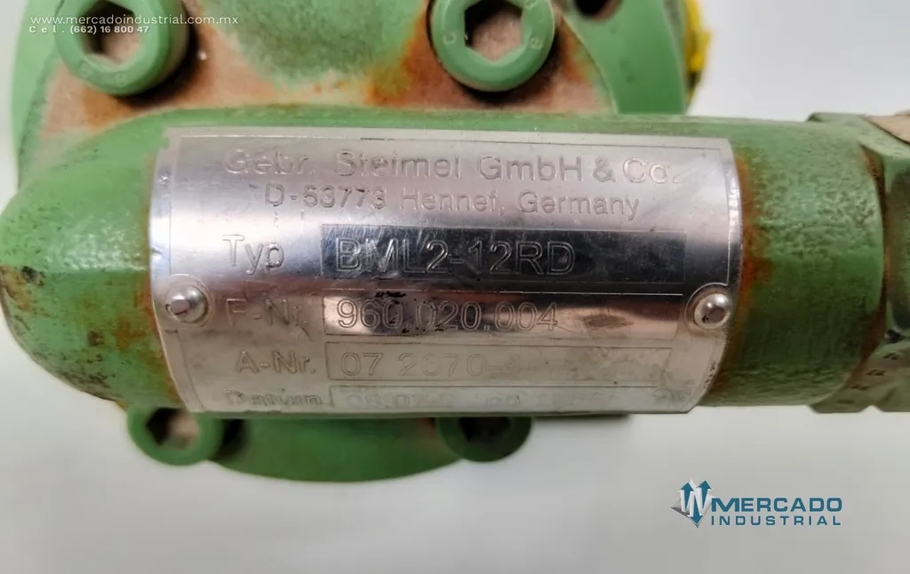 Bomba de engranajes 12 BAR modelo BML2-12RD marca STEIMEL