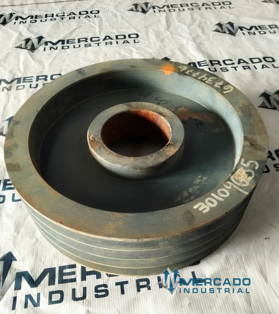 Polea transmisión acero 17.5" 4R marca IBSA