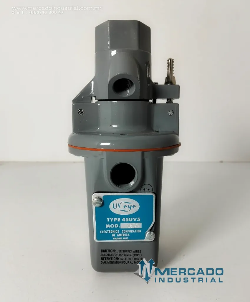 Sensor detector de flama UV 120VAC modelo 45UV5-1009 marca Fireye