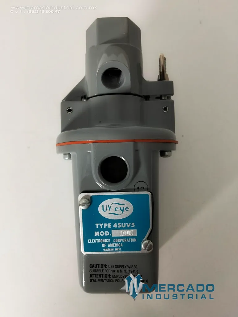 Sensor detector de flama UV 120VAC modelo 45UV5-1009 marca Fireye