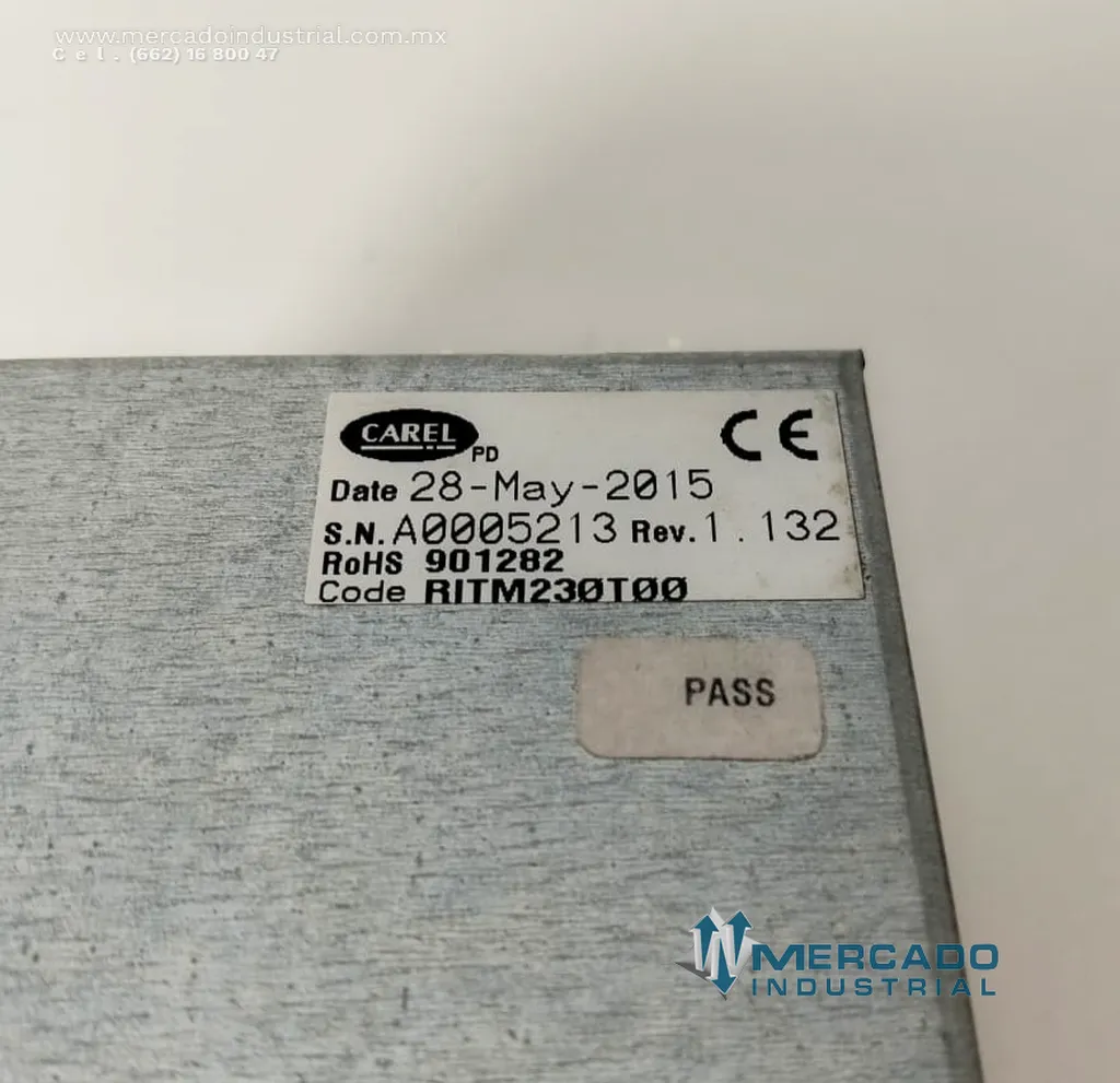 Módulo electrónico de control 230 VAC modelo RITM230T00 marca Carel