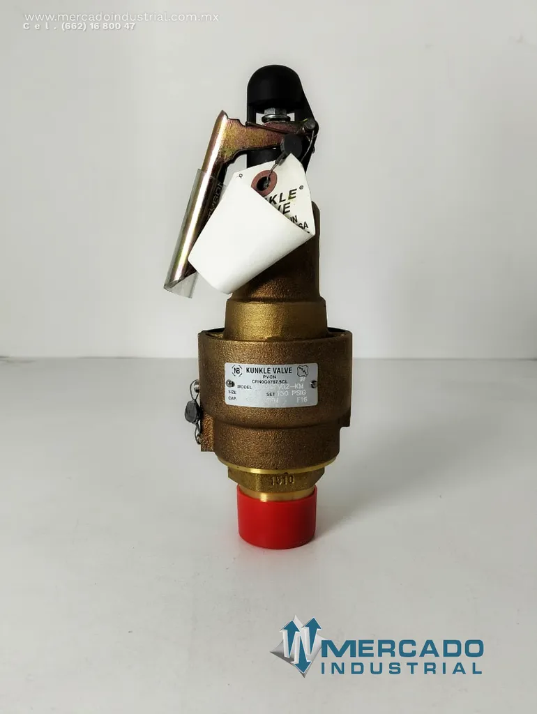 Válvula de seguridad 60psi modelo 6186GFV02-KM marca Kunkle Valve