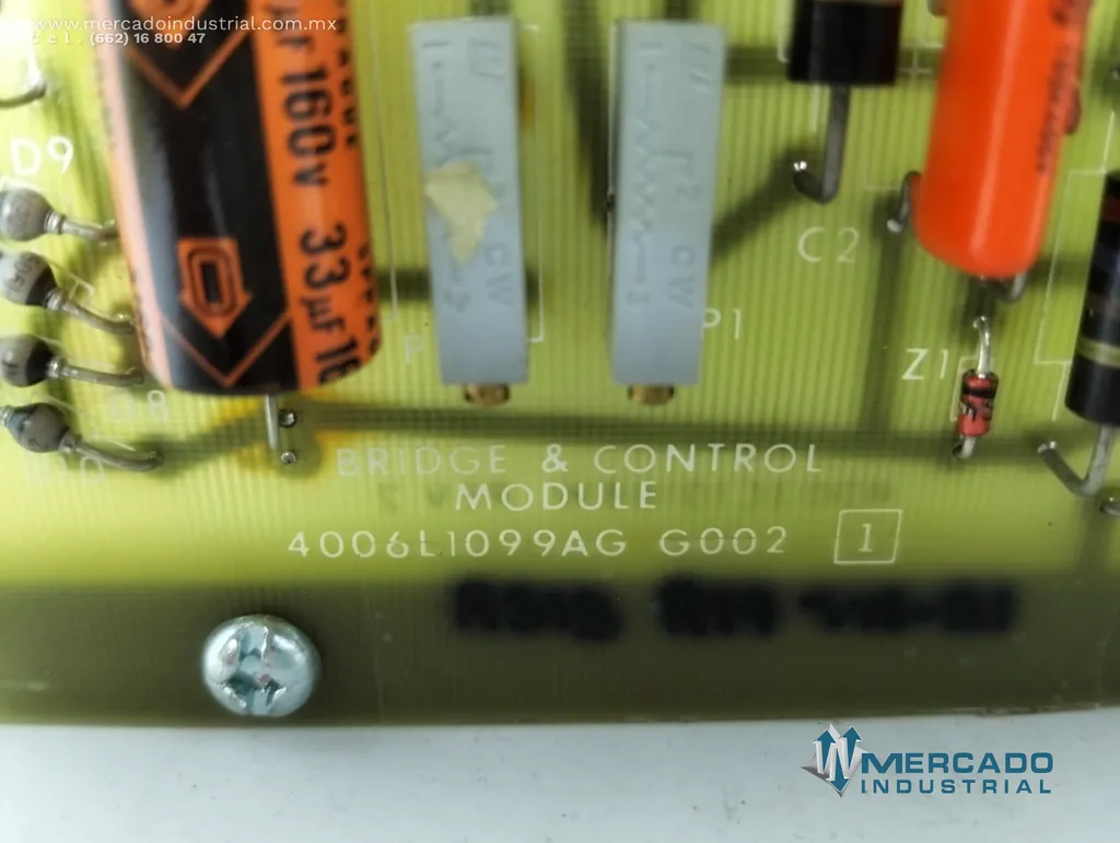 Modulo de puente y control parte 4006L1099AGG004 marca General Electric