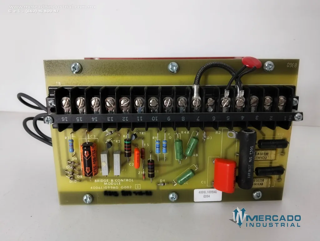 Modulo de puente y control parte 4006L1099AGG004 marca General Electric