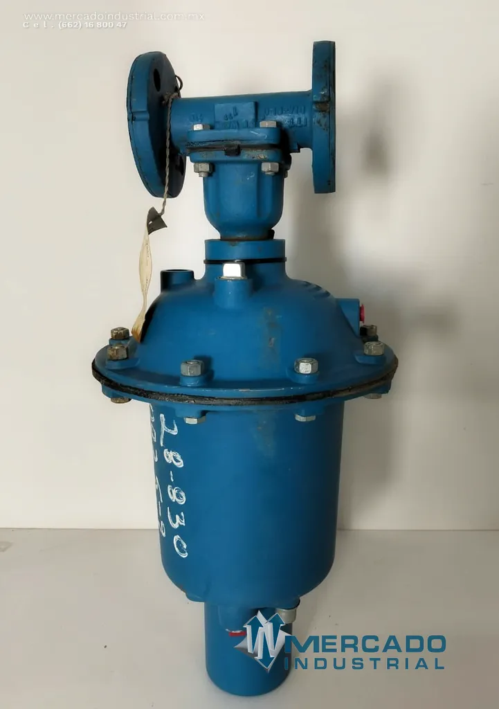 Válvula de diafragma neumática con actuador 1" 85 PSI modelo DIA-FLO marca ITT