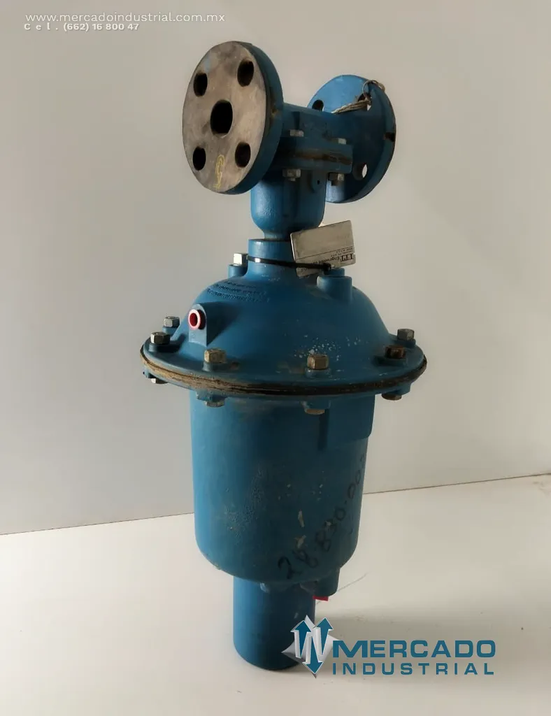 Válvula de diafragma neumática con actuador 1" 85 PSI modelo DIA-FLO marca ITT