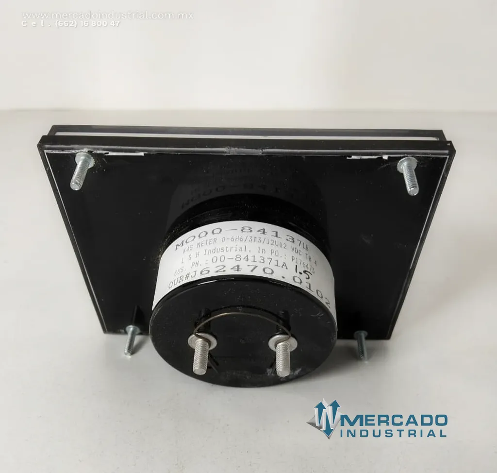 Voltímetro analógico 12VDC modelo K45 meter marca L&H