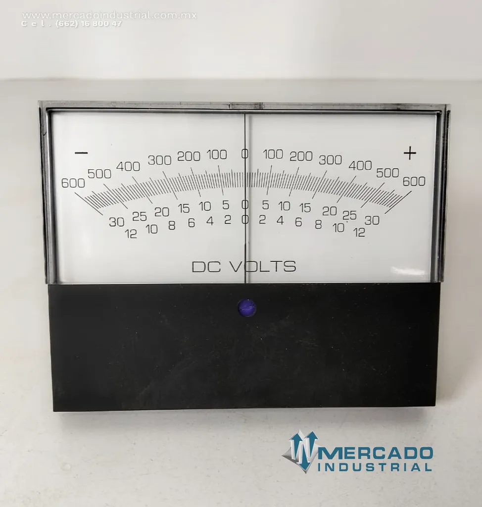 Voltímetro analógico 12VDC modelo K45 meter marca L&H