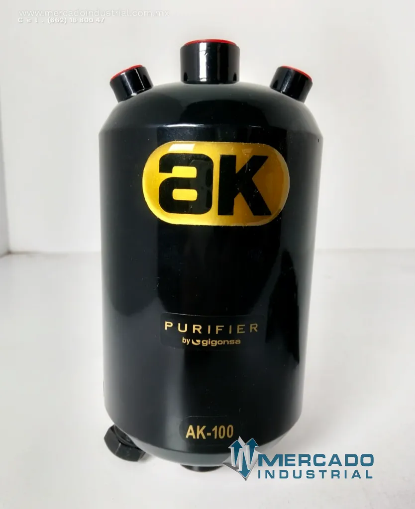 Purificador de combustible 8" modelo AK-100 marca Gigonsa