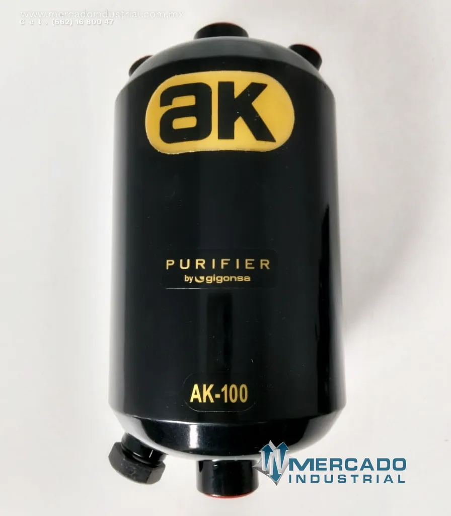 Purificador de combustible 8" modelo AK-100 marca Gigonsa
