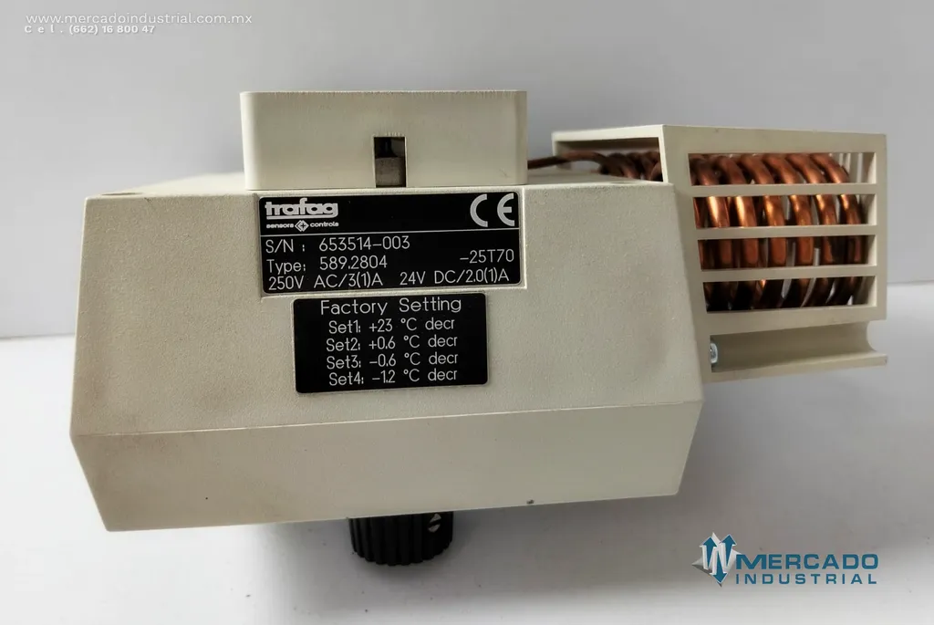 Termostato mecánico 15 °C a 35 °C modelo 589.2804 marca Trafag