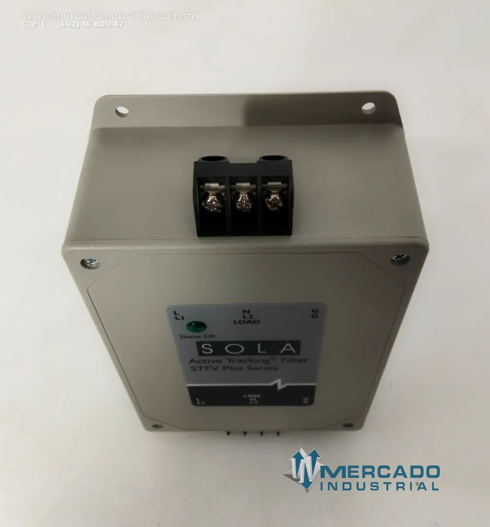 Filtro de supresión monofásico 120VAC modelo STFV150-10N marca SOLA