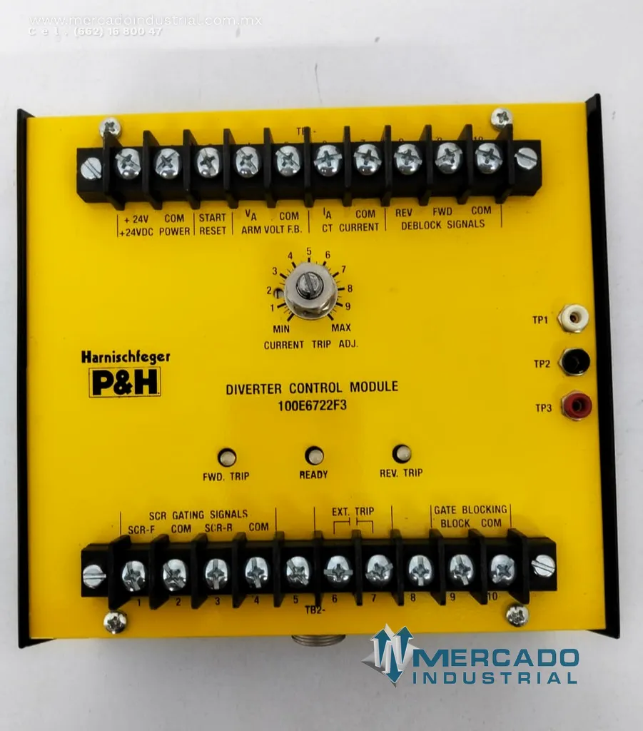Módulo de control 24 VDC parte 100E6722F3 marca P&H