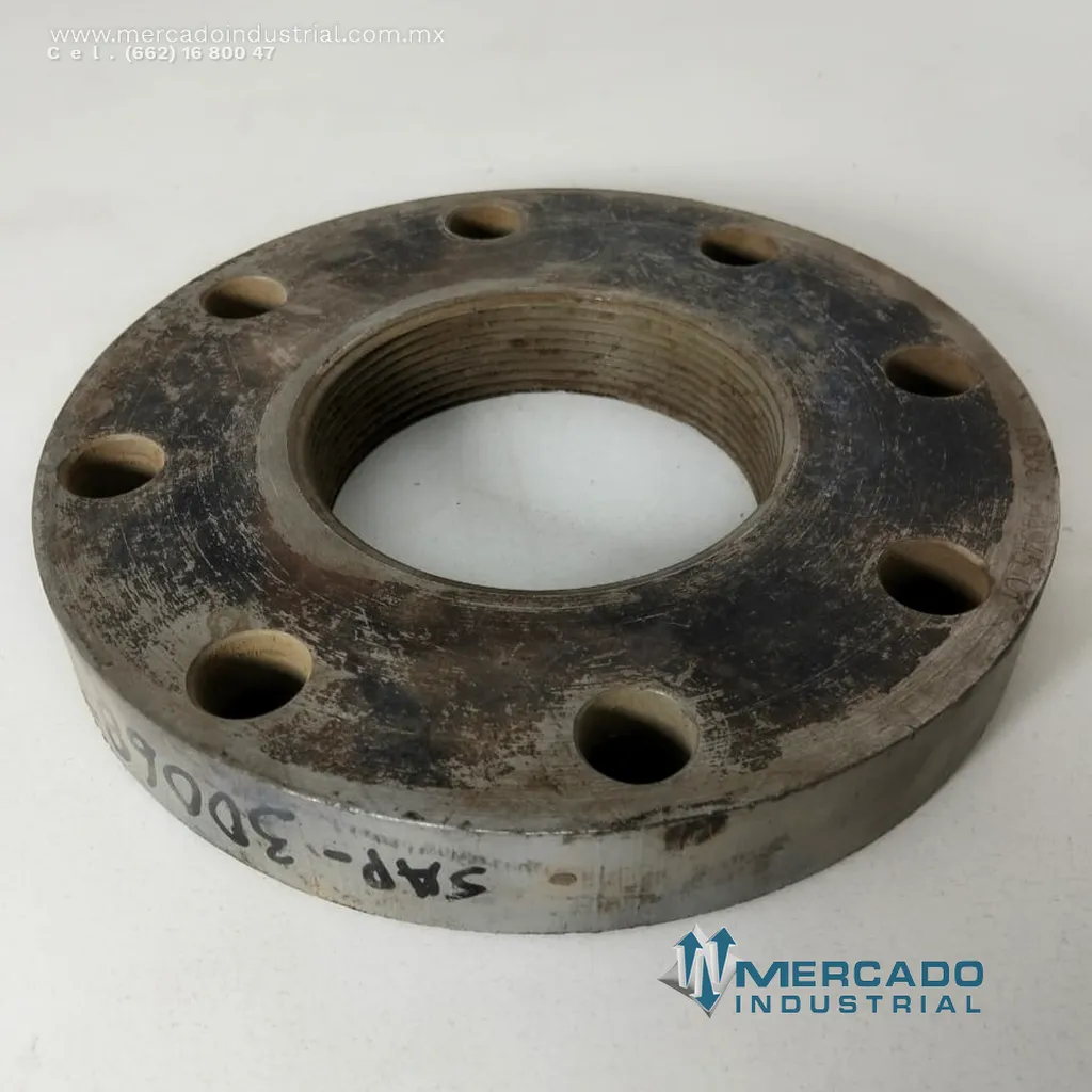 Brida válvula roscada 9" parte 544945-01 marca Bucyrus