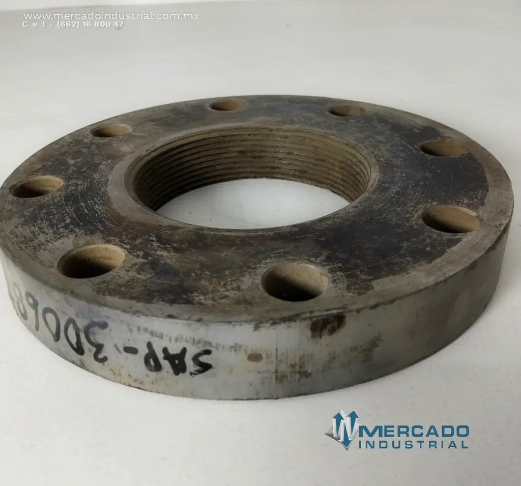 Brida válvula roscada 9" parte 544945-01 marca Bucyrus