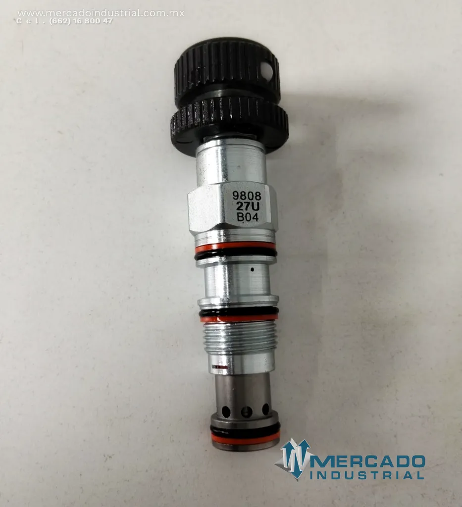 Válvula cartucho hidráulica ajustable 5000 PSI parte 9808-27U B04 marca SUN