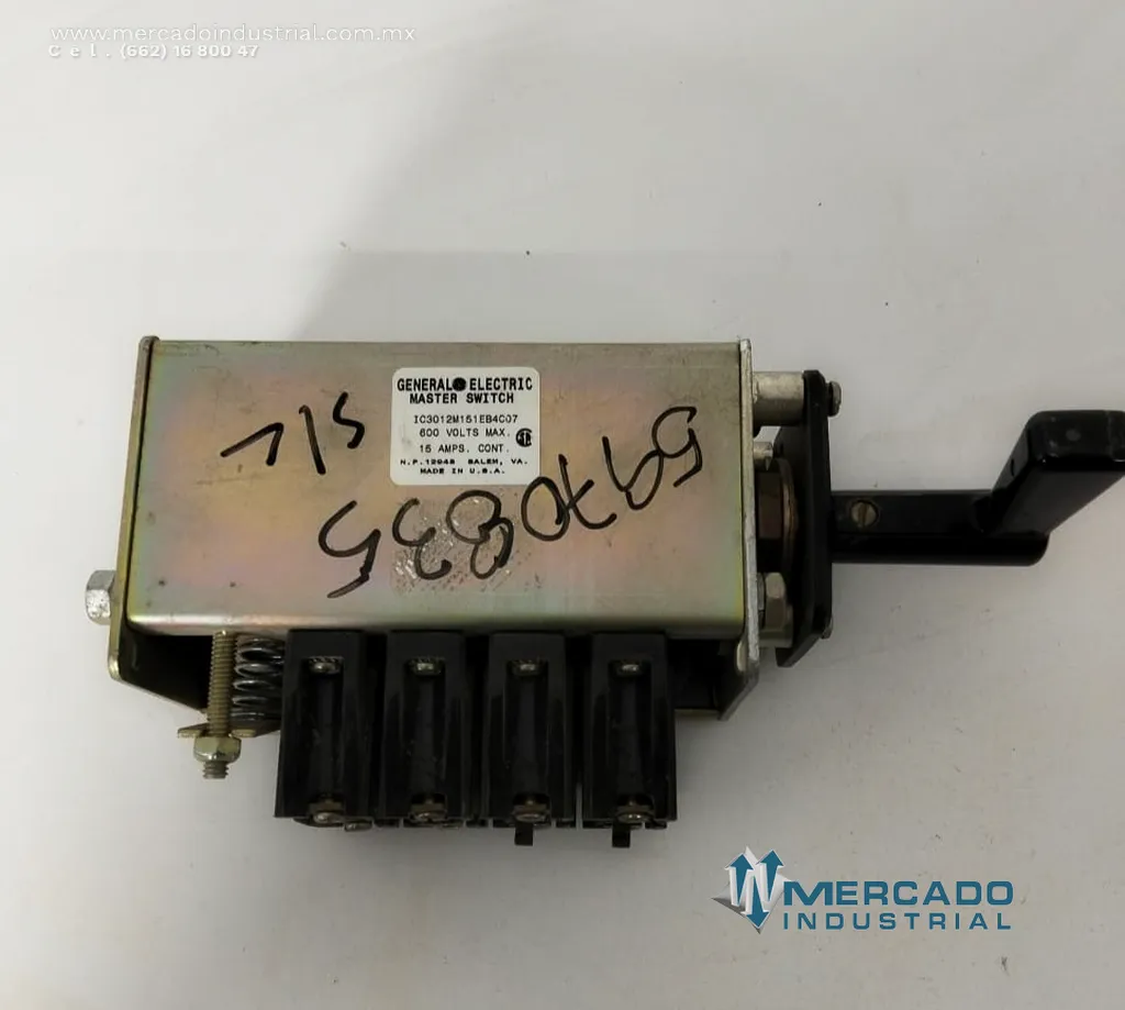 Interruptor maestro 600V modelo IC3012M151EB4C07 marca General electric