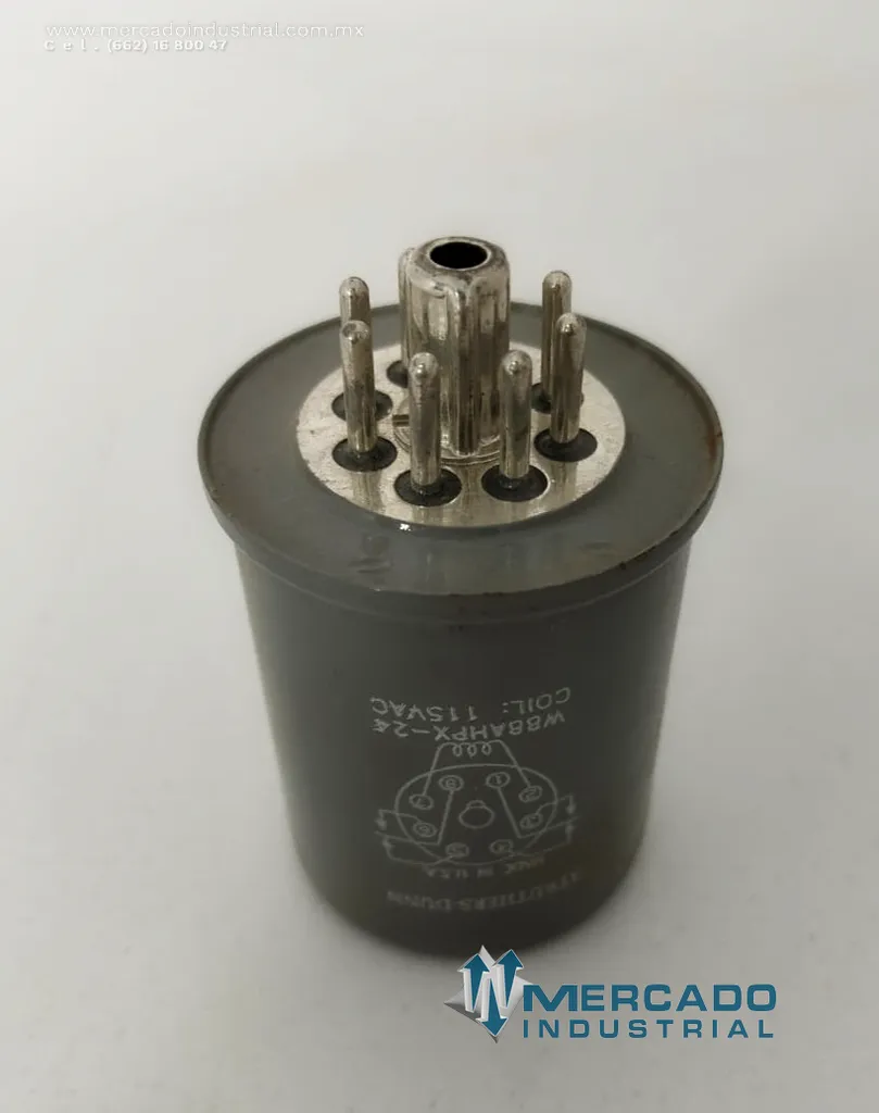 Relé electromecánico industrial 115 VAC modelo W88AHPX-24 marca Struthers-Dunn