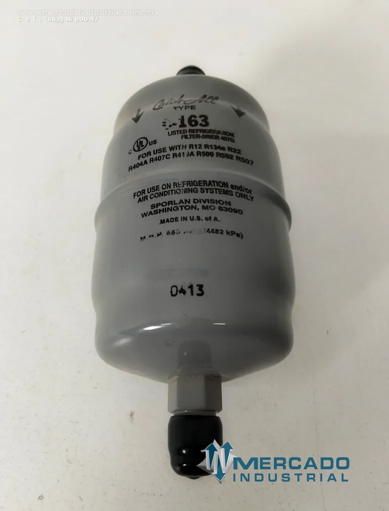 Filtro deshidratador 650psi modelo C-163 marca Spullan