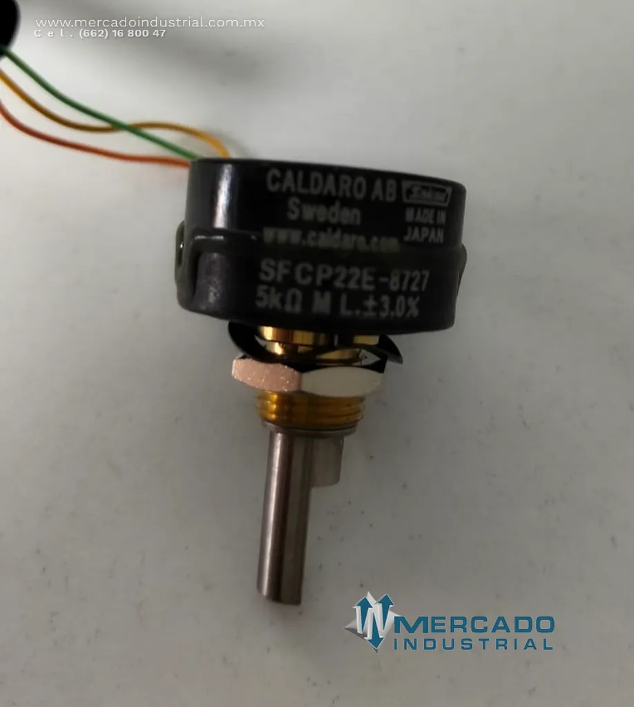Potenciómetro rotativo modelo SFCP22E-8727 marca Caldaro AB