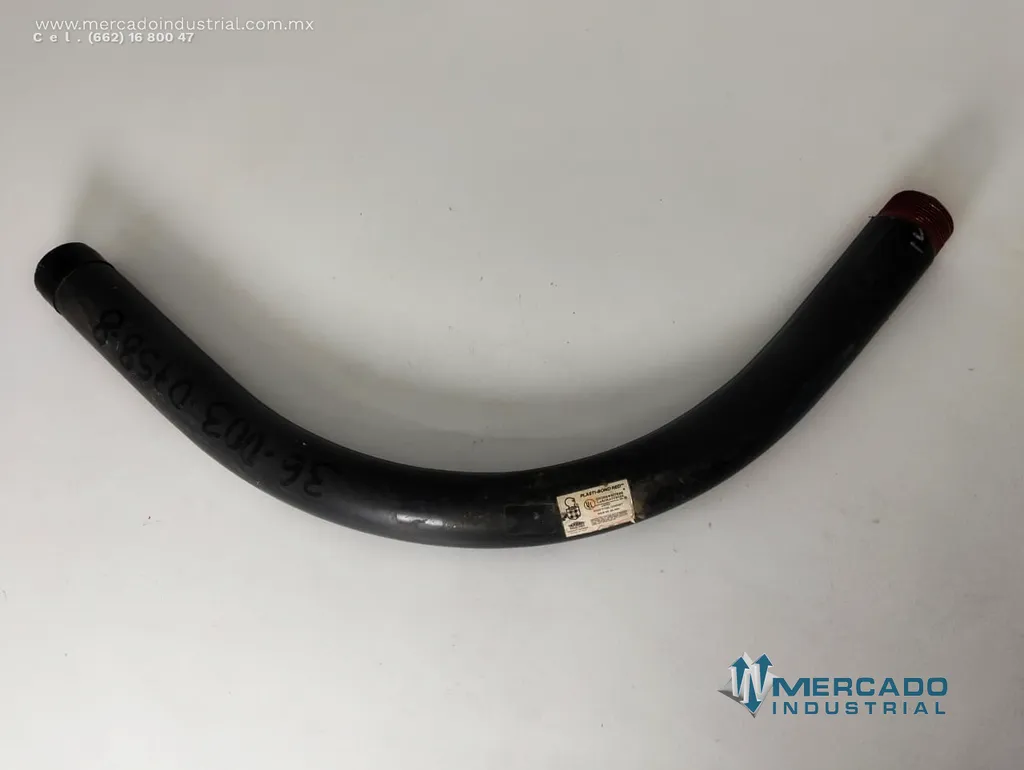 Codo de tubo conduit rígido recubierto 25" marca Robroy industries