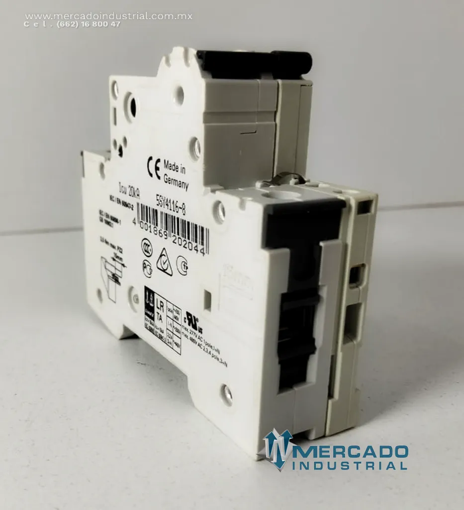 Interruptor automático 400 VAC 16 A 1 polo modelo 5ST3010 marca Siemens
