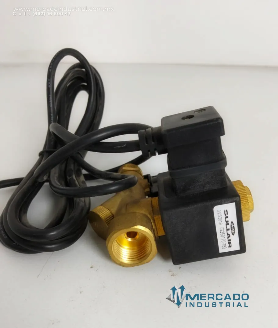 Válvula de drenaje 230PSI parte 02250170 marca Sullair