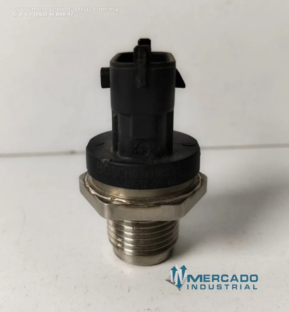 Sensor de presión de riel de combustible 26000 PSI 5 V parte 0281002863 marca Bosch