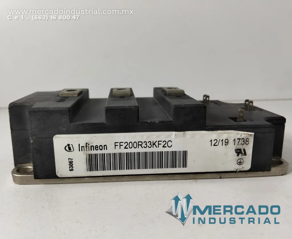 Módulo IGBT 200 A 3300 V modelo FF200R33KF2C marca Infineon