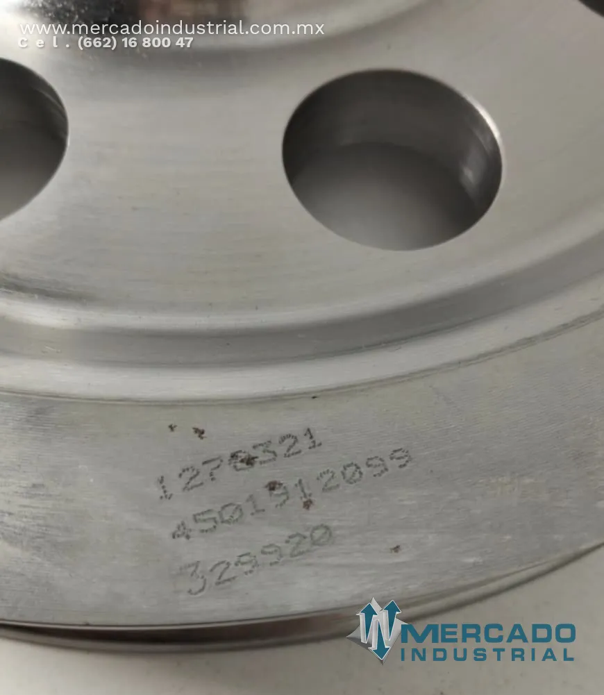 Polea para cable de acero 13 1/2" parte C10621401 marca Bucyrus