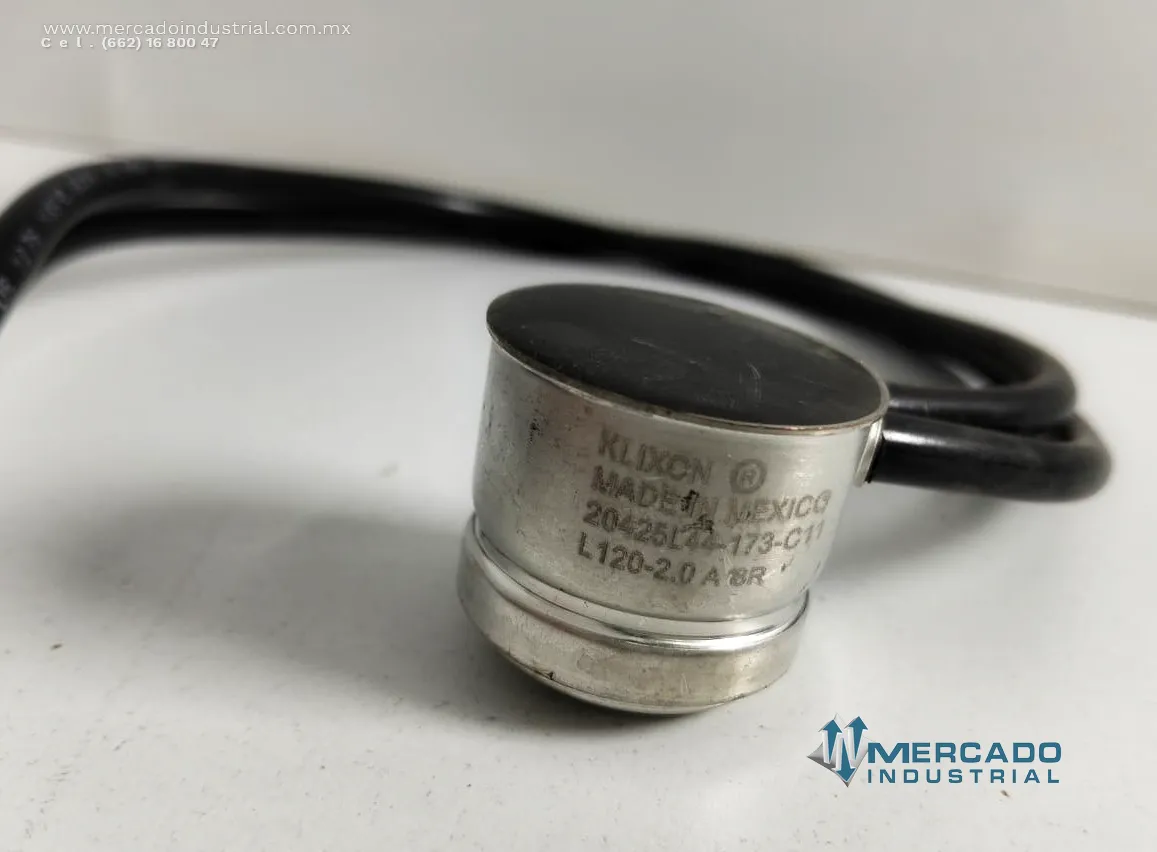 Termostato 2 A 120 °C modelo L120-2.0 A 8R-1 marca Klixon