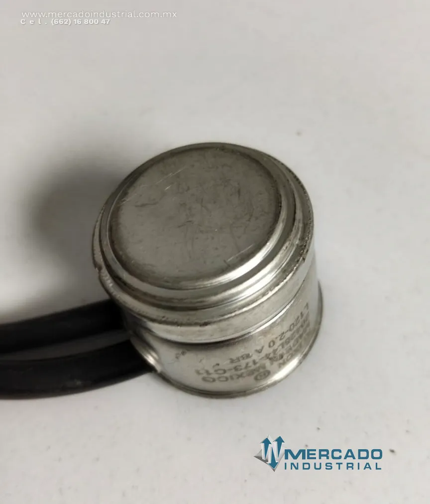 Termostato 2 A 120 °C modelo L120-2.0 A 8R-1 marca Klixon