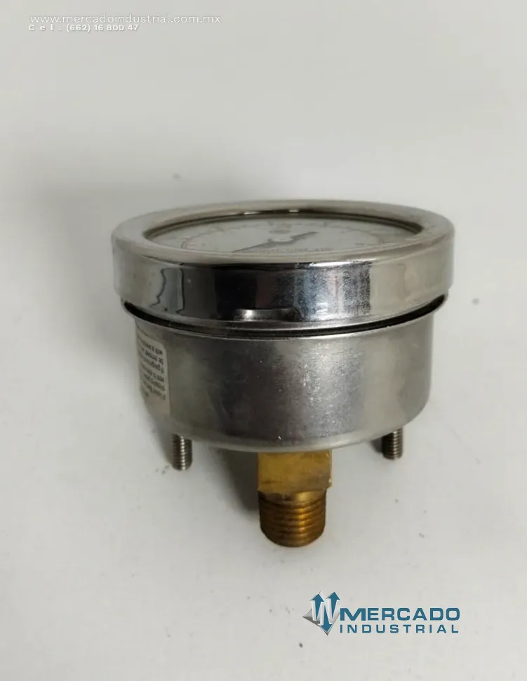 Manómetro de presión bourdon tube 160 PSI parte 1112708 marca MCDANIEL CONTROLS