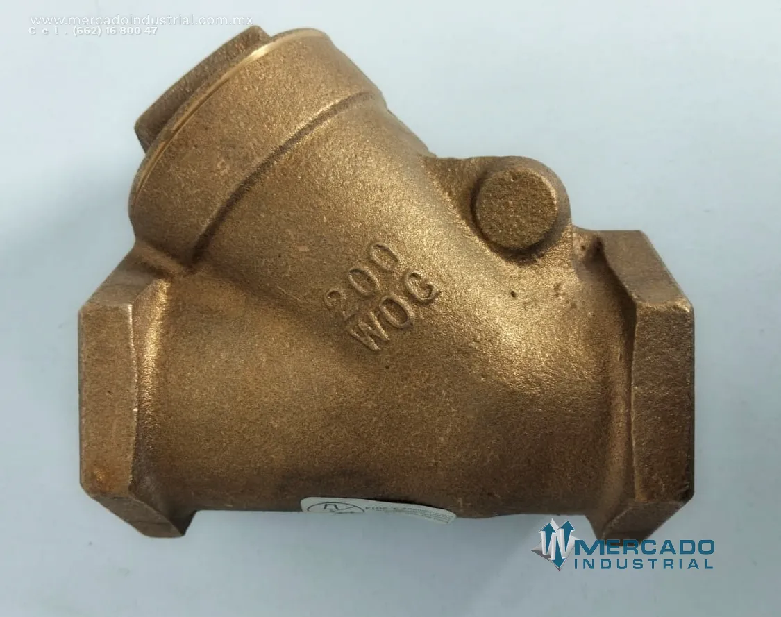Válvula de retención 1 1/2" 200psi marca NIBCO